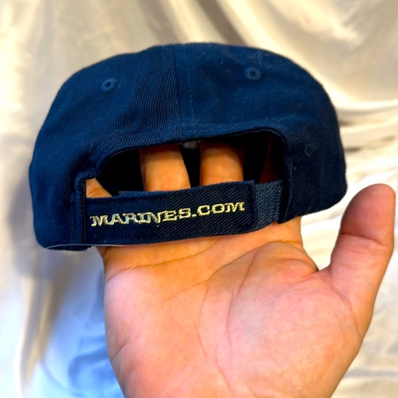 US Marines Military USMC Armed Forces Blue Ball Cap Baseball Hat - Picture 4 of 5